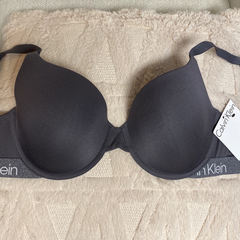 Calvin Klein Demi Logo Bra Underwire NEW